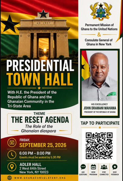 2026.09.25 - Ghana 🇬🇭 Presidential Town Hall w. President John Mahama