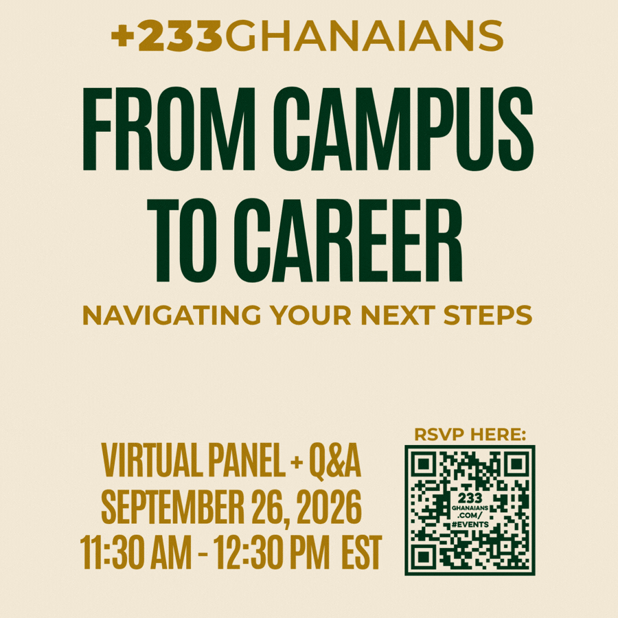 2026.09.26 - +233 Professionals Panel: From Campus to Career - Navigating Your Next Steps